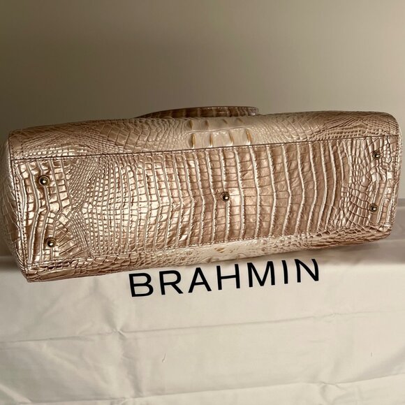 BRAHMIN Melbourne Collection Contour Finley Carryall Satchel Tote Bag - (EUC) - Picture 11 of 11